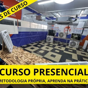 Curso Presencial de Ar Condicionado Comercial K7 e Piso Teto
